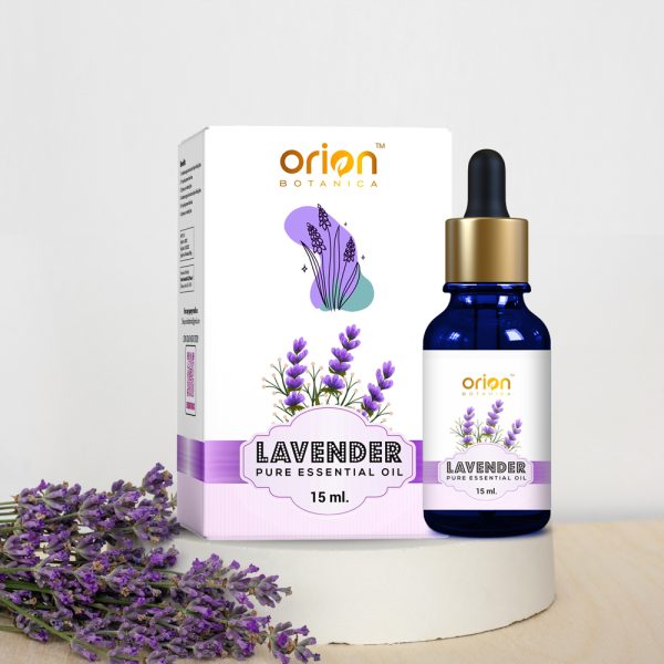 Orion Botanica lavender pure essential oil for Hair Growth, Skin, Aromatherapy (15 ml)
