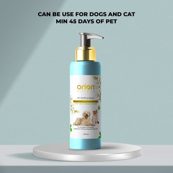 orion botanica Dog and Cat Anti Tek | Skin allergy Relif Shampoo and Conditioner Allergy Relief, Anti-dandruff, Anti-itching Natural Ingredients Fragrance. NO artificial Dog Shampoo (200 ml)
